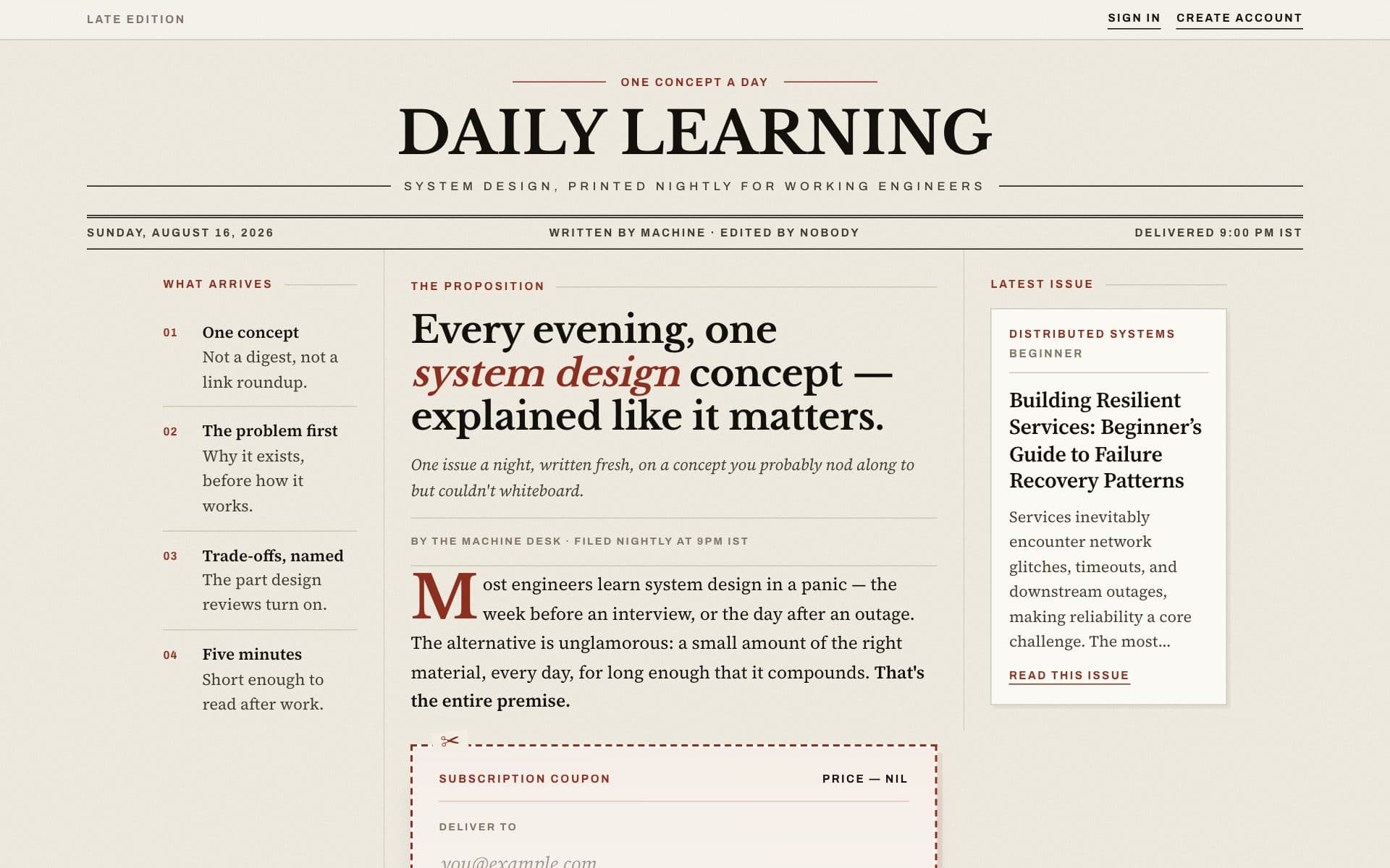 Daily Learning screenshot