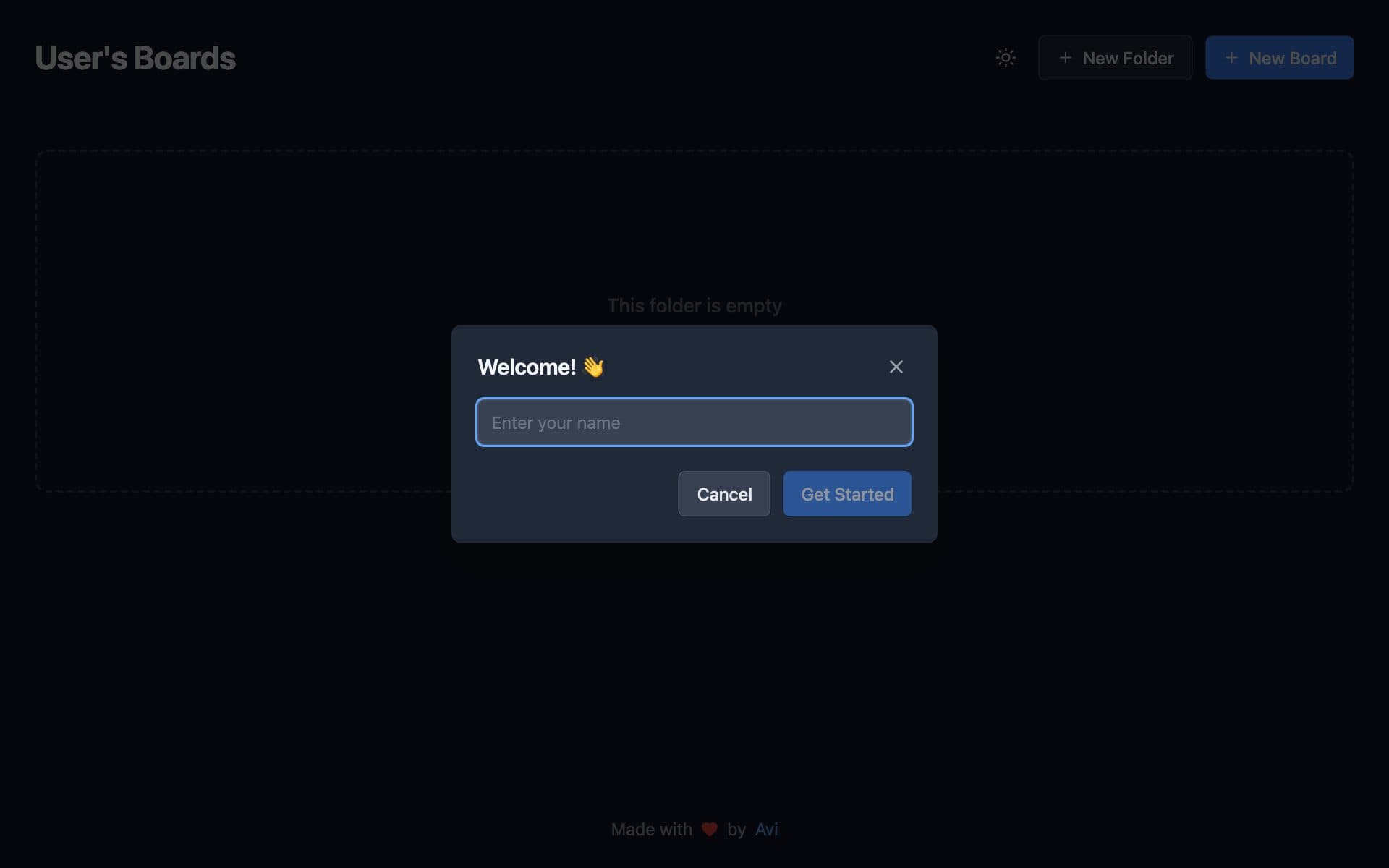 Excaliboard screenshot