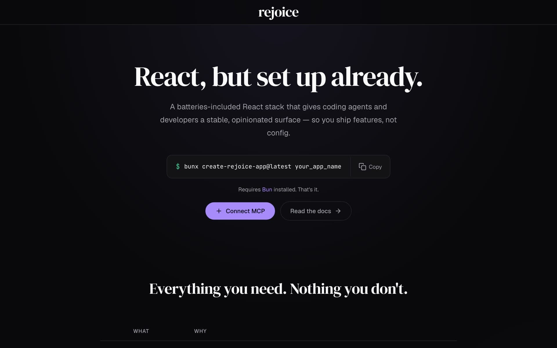 RejoiceJS screenshot