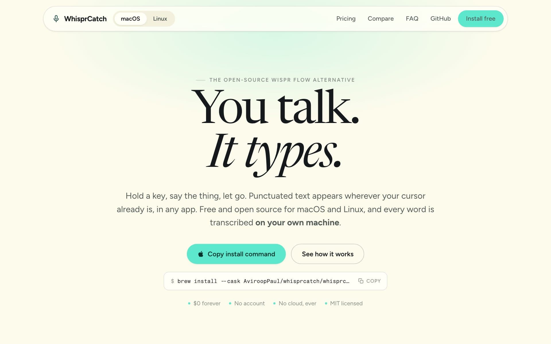 WhisprCatch screenshot